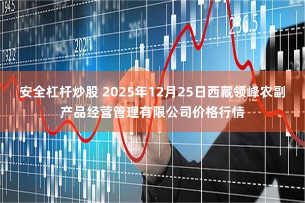 安全杠杆炒股 2025年12月25日西藏领峰农副产品经营管理有限公司价格行情